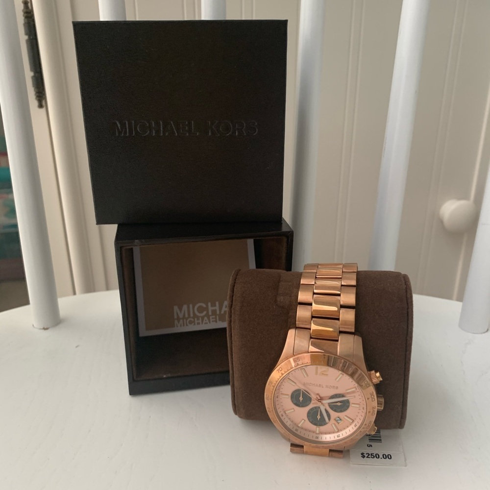 Michael Kors rose gold watch
